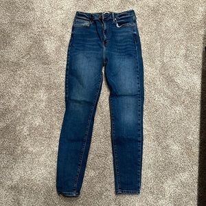 High rise skinny jeans